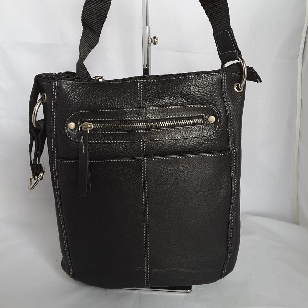 COPY - BLACK & Brown FAUX LEATHER CROSSBODY PURSES